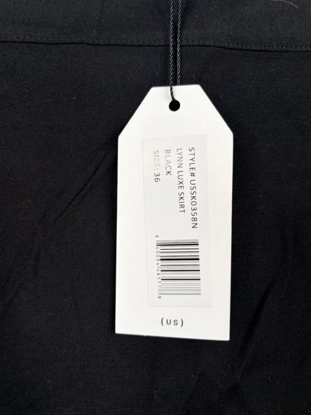 NWT Universal Standard Lynn Luxe Skirt Black 36 #A3799